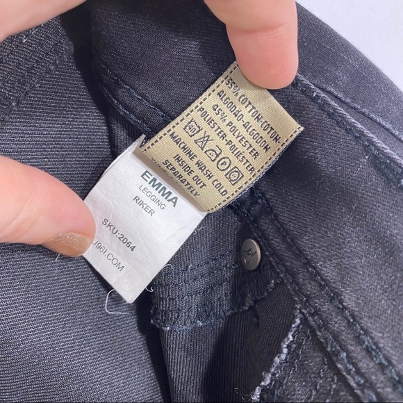 DL1961‎ Riker Emma Legging Black Skinny Jeans 26 - Picture 7 of 8